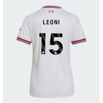 Liverpool Giovanni Leoni #15 Maglia Gara Trasferta Repliche 2026-27 Donna Maniche Corte